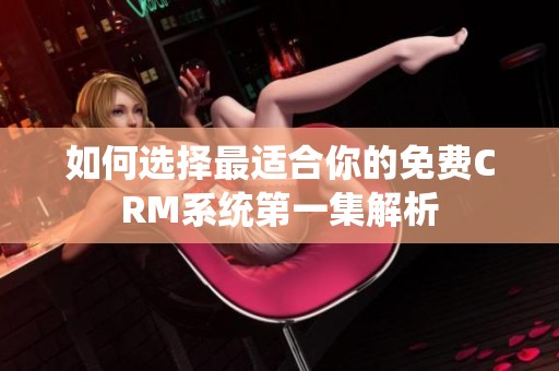如何选择最适合你的免费CRM系统第一集解析