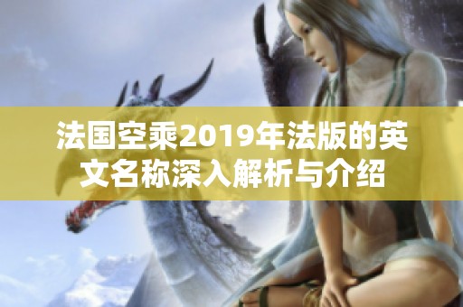 法国空乘2019年法版的英文名称深入解析与介绍
