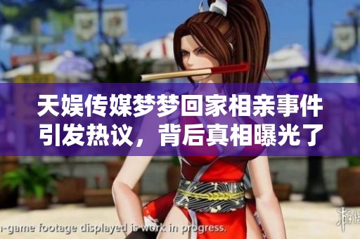 天娱传媒梦梦回家相亲事件引发热议，背后真相曝光了吗