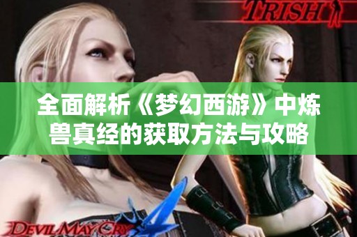 全面解析《梦幻西游》中炼兽真经的获取方法与攻略
