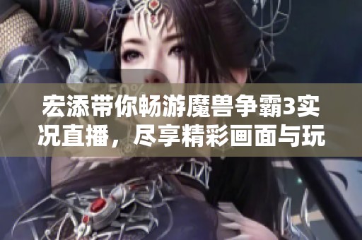 宏添带你畅游魔兽争霸3实况直播，尽享精彩画面与玩法解析