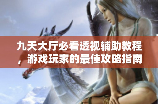 九天大厅必看透视辅助教程，游戏玩家的最佳攻略指南