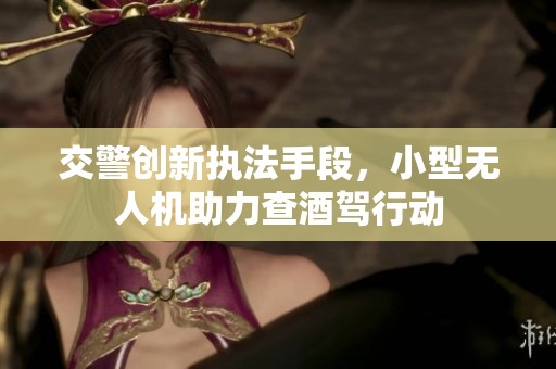 交警创新执法手段，小型无人机助力查酒驾行动