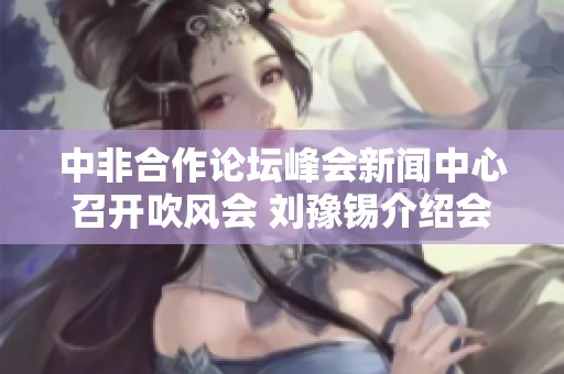 中非合作论坛峰会新闻中心召开吹风会 刘豫锡介绍会议总体情况