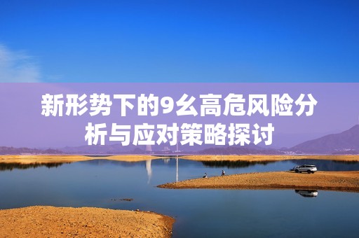 新形势下的9幺高危风险分析与应对策略探讨