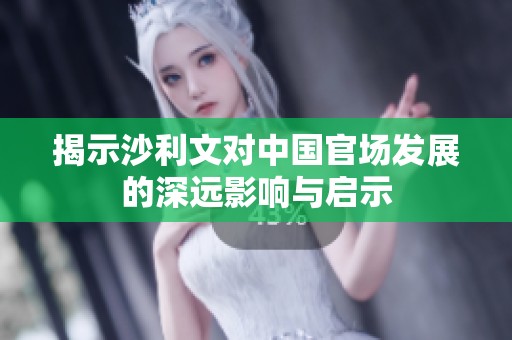 揭示沙利文对中国官场发展的深远影响与启示
