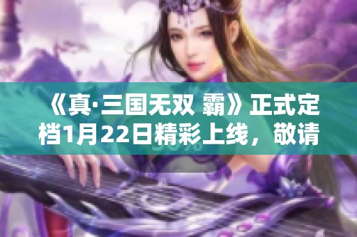 《真·三国无双 霸》正式定档1月22日精彩上线，敬请期待！