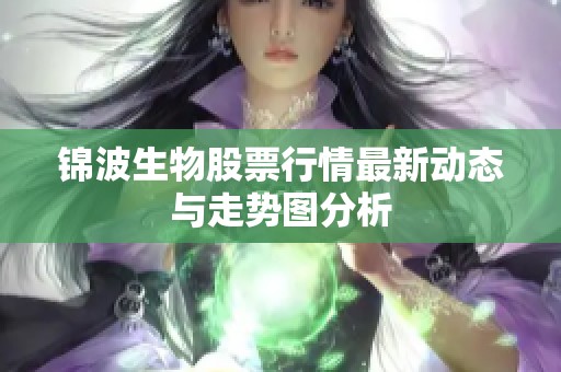 锦波生物股票行情最新动态与走势图分析
