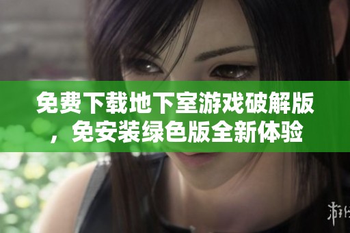 免费下载地下室游戏破解版，免安装绿色版全新体验