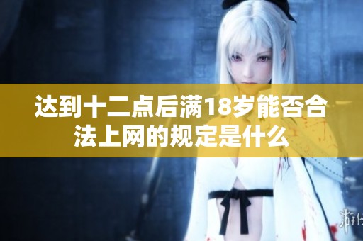 达到十二点后满18岁能否合法上网的规定是什么