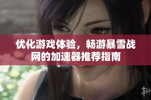 优化游戏体验，畅游暴雪战网的加速器推荐指南