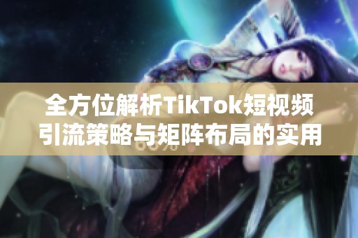 全方位解析TikTok短视频引流策略与矩阵布局的实用指南