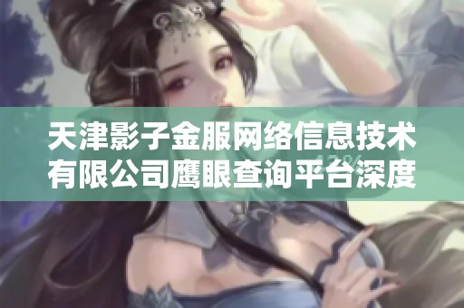 天津影子金服网络信息技术有限公司鹰眼查询平台深度解析