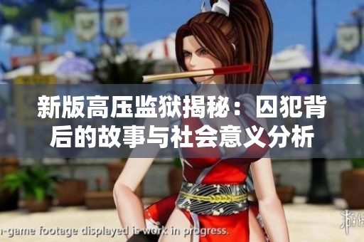 新版高压监狱揭秘：囚犯背后的故事与社会意义分析