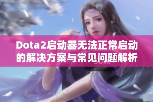 Dota2启动器无法正常启动的解决方案与常见问题解析