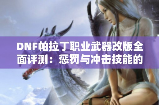 DNF帕拉丁职业武器改版全面评测：惩罚与冲击技能的伤害解析