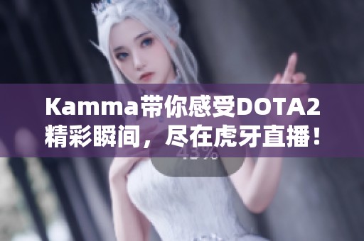 Kamma带你感受DOTA2精彩瞬间，尽在虎牙直播！