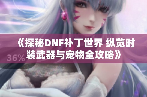 《探秘DNF补丁世界 纵览时装武器与宠物全攻略》