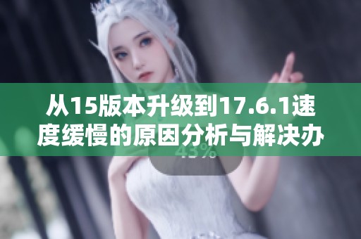 从15版本升级到17.6.1速度缓慢的原因分析与解决办法