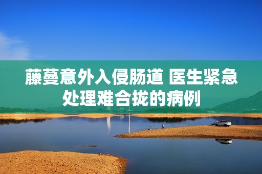 藤蔓意外入侵肠道 医生紧急处理难合拢的病例