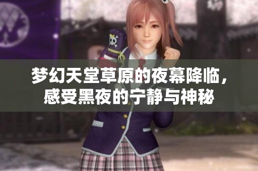梦幻天堂草原的夜幕降临，感受黑夜的宁静与神秘