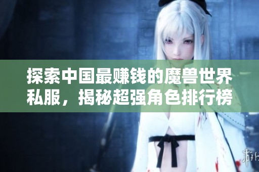 探索中国最赚钱的魔兽世界私服，揭秘超强角色排行榜
