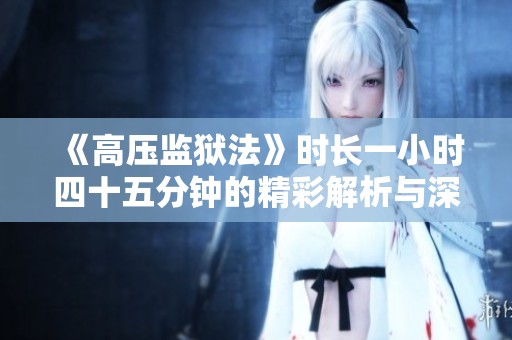 《高压监狱法》时长一小时四十五分钟的精彩解析与深度解析
