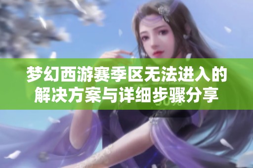 梦幻西游赛季区无法进入的解决方案与详细步骤分享