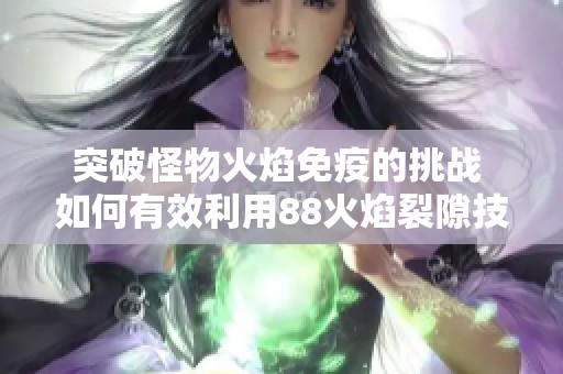 突破怪物火焰免疫的挑战 如何有效利用88火焰裂隙技巧