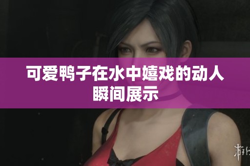 可爱鸭子在水中嬉戏的动人瞬间展示