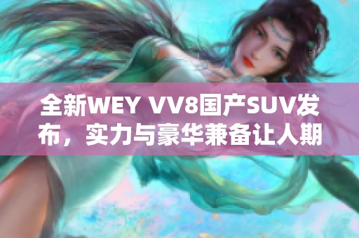 全新WEY VV8国产SUV发布，实力与豪华兼备让人期待