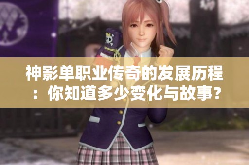 神影单职业传奇的发展历程：你知道多少变化与故事？