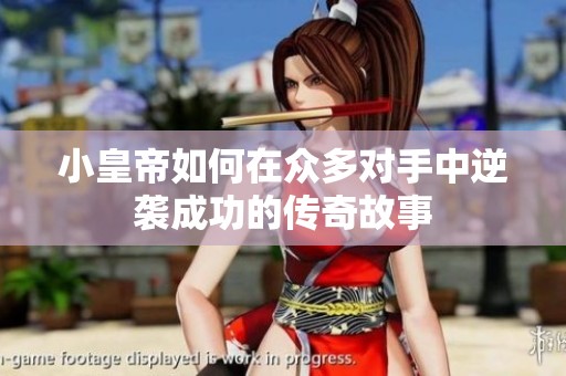 小皇帝如何在众多对手中逆袭成功的传奇故事