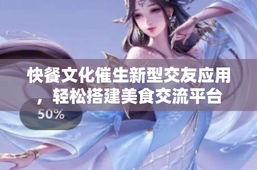 快餐文化催生新型交友应用，轻松搭建美食交流平台