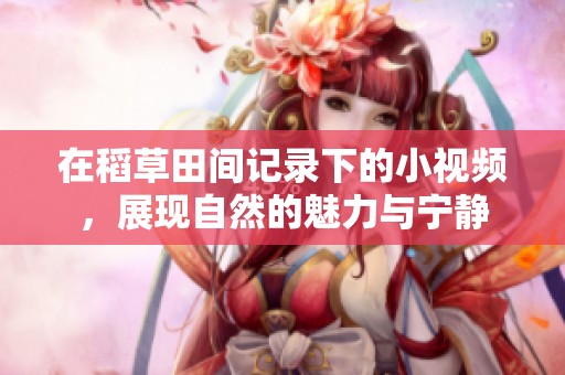 在稻草田间记录下的小视频，展现自然的魅力与宁静