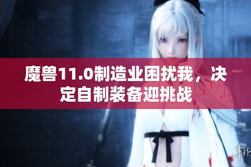 魔兽11.0制造业困扰我，决定自制装备迎挑战