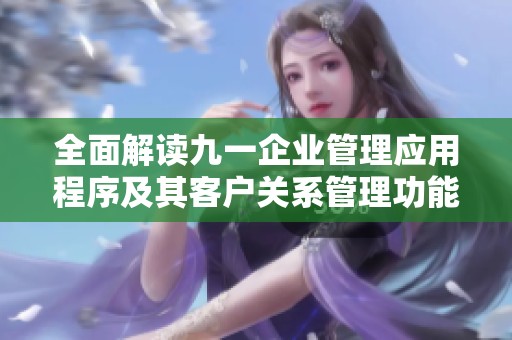 全面解读九一企业管理应用程序及其客户关系管理功能