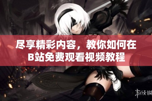 尽享精彩内容，教你如何在B站免费观看视频教程