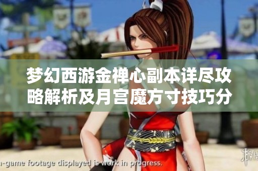 梦幻西游金禅心副本详尽攻略解析及月宫魔方寸技巧分享
