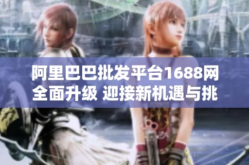 阿里巴巴批发平台1688网全面升级 迎接新机遇与挑战