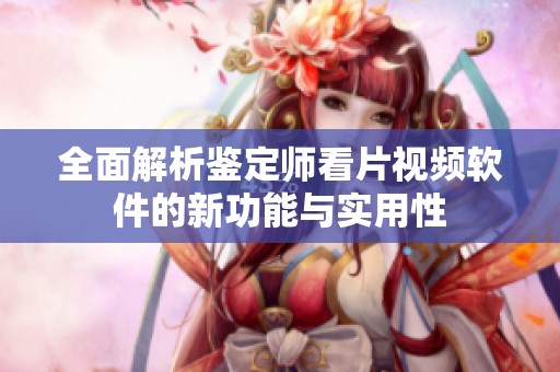 全面解析鉴定师看片视频软件的新功能与实用性