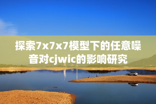 探索7x7x7模型下的任意噪音对cjwic的影响研究