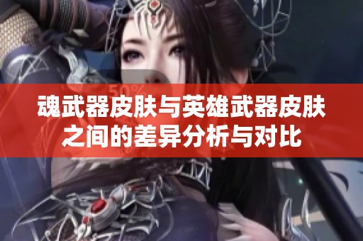 魂武器皮肤与英雄武器皮肤之间的差异分析与对比