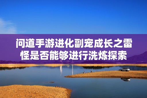 问道手游进化副宠成长之雷怪是否能够进行洗炼探索