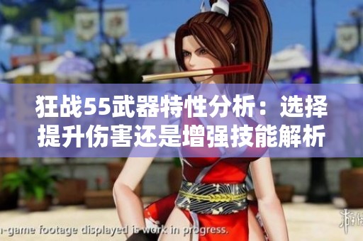 狂战55武器特性分析：选择提升伤害还是增强技能解析