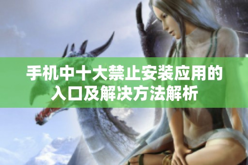 手机中十大禁止安装应用的入口及解决方法解析