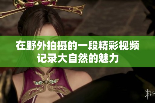 在野外拍摄的一段精彩视频记录大自然的魅力