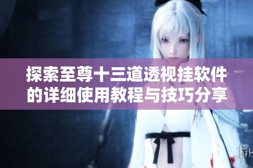 探索至尊十三道透视挂软件的详细使用教程与技巧分享