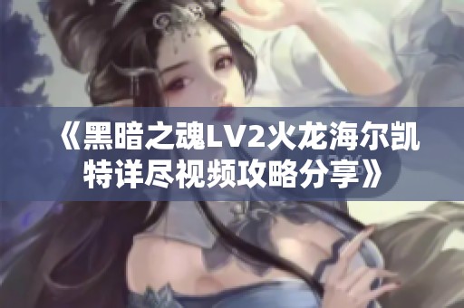 《黑暗之魂LV2火龙海尔凯特详尽视频攻略分享》