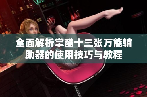 全面解析掌酷十三张万能辅助器的使用技巧与教程